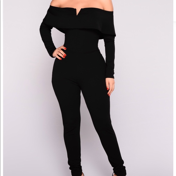 fashion nova black jumpsuit